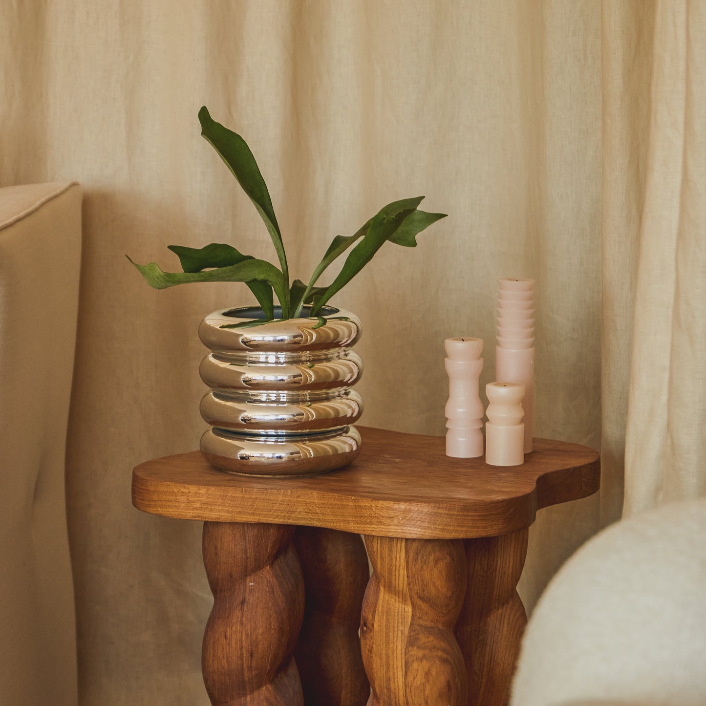 Layers of Stoneware Pots – Metal