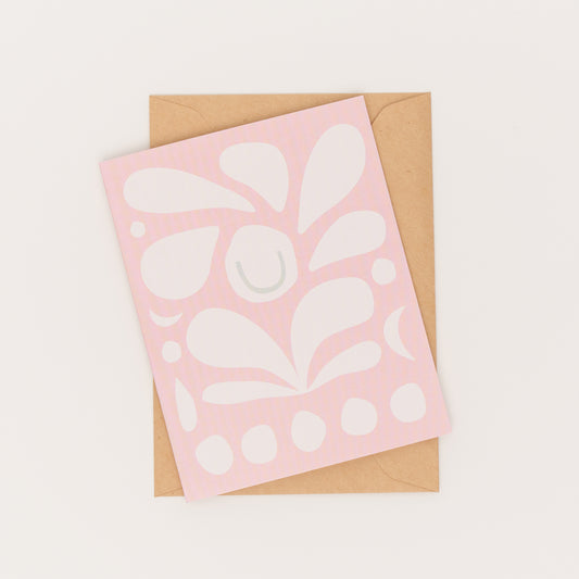Smiley Thanks thank you card
