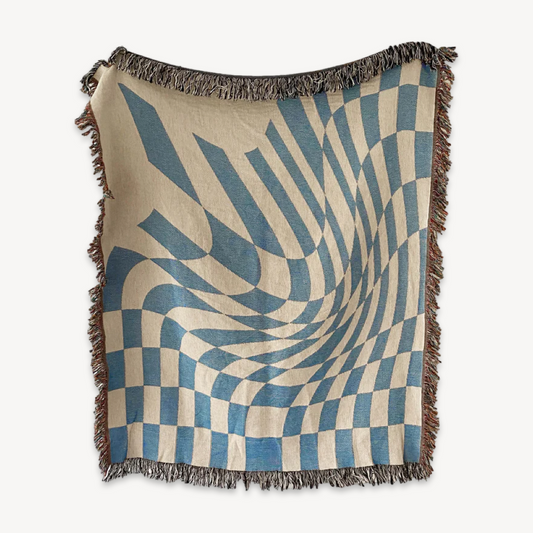 The grid is very rocking sofa blanket