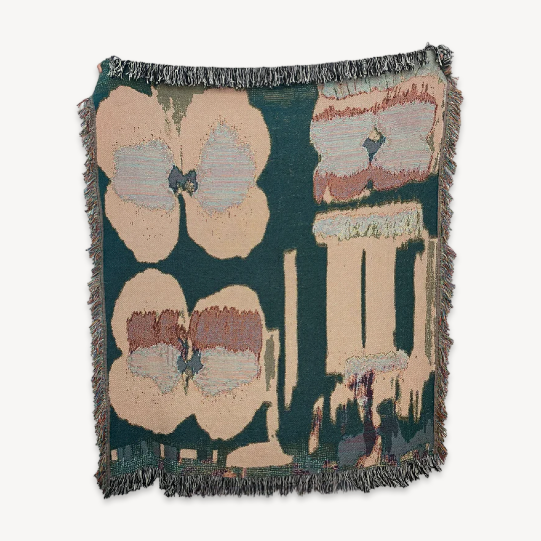 The Secret of Butterfly Shadow and Flower Language Sofa Blanket