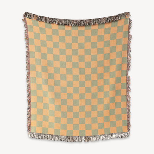 Afternoon chessboard forest sofa blanket