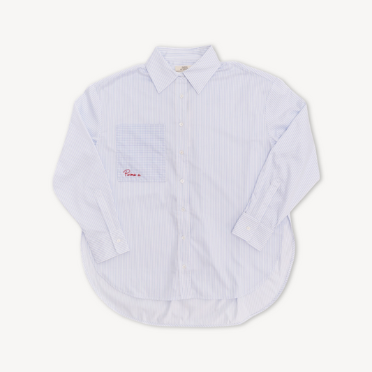 Lilo Joy striped paneled cotton shirt