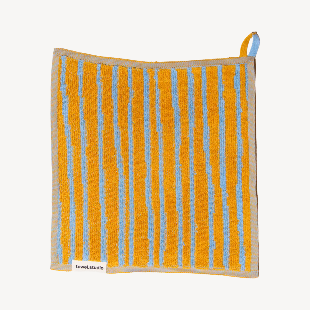 Striped organic cotton towel