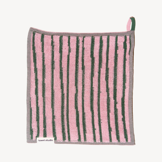 Striped organic cotton towel