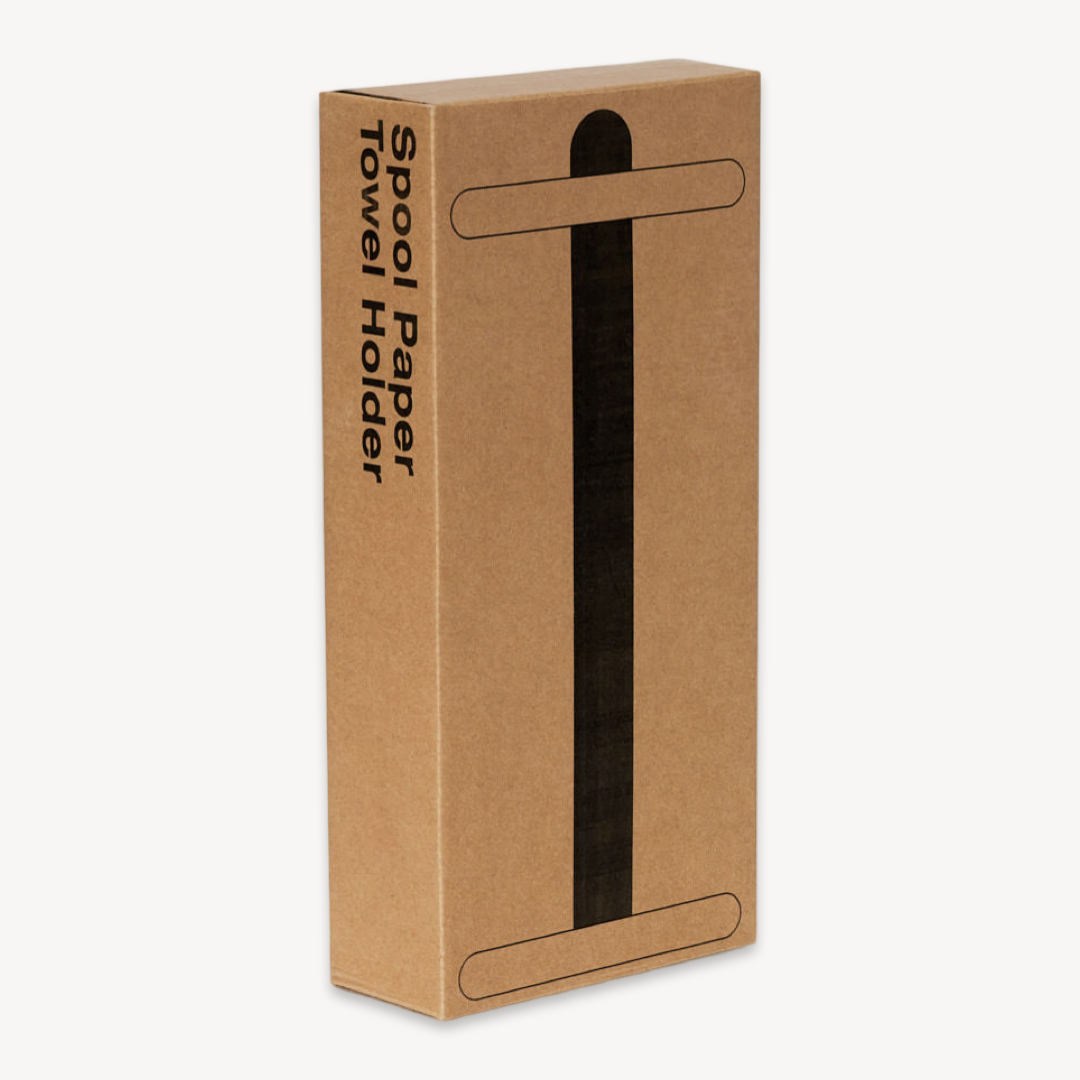 Round solid wood kitchen paper towel holder