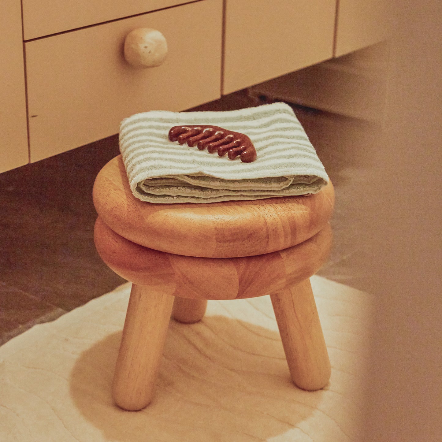 Pluma Stool Solid Wood Chair and Stool-Short
