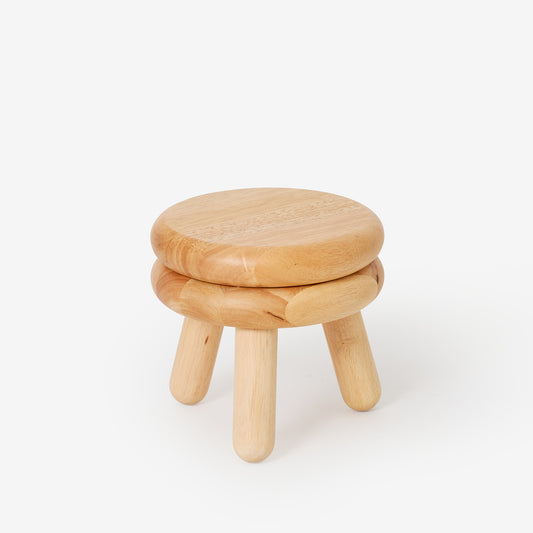 Pluma Stool Solid Wood Chair and Stool-Short