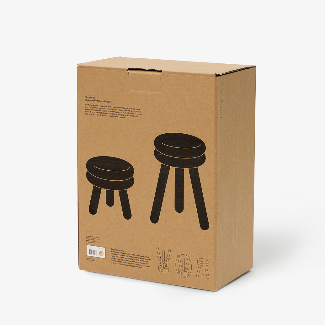 Pluma Stool solid wood chair and stool-high