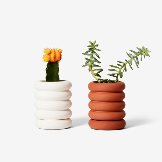 Stacked Stoneware Pots – Mini Tall