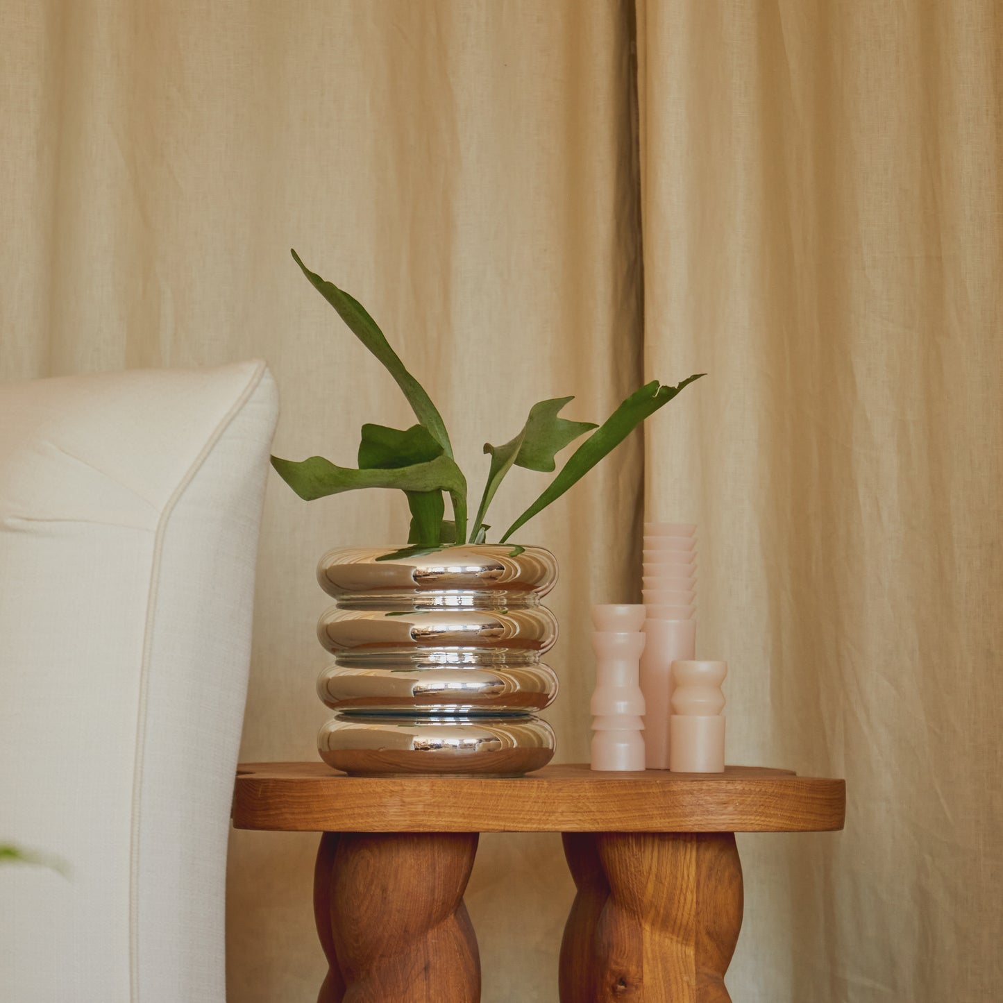Layers of Stoneware Pots – Metal