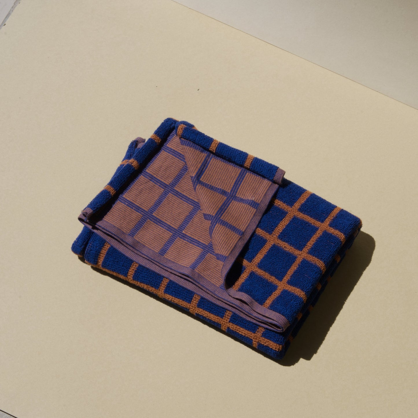 Brick pattern organic cotton bath towel