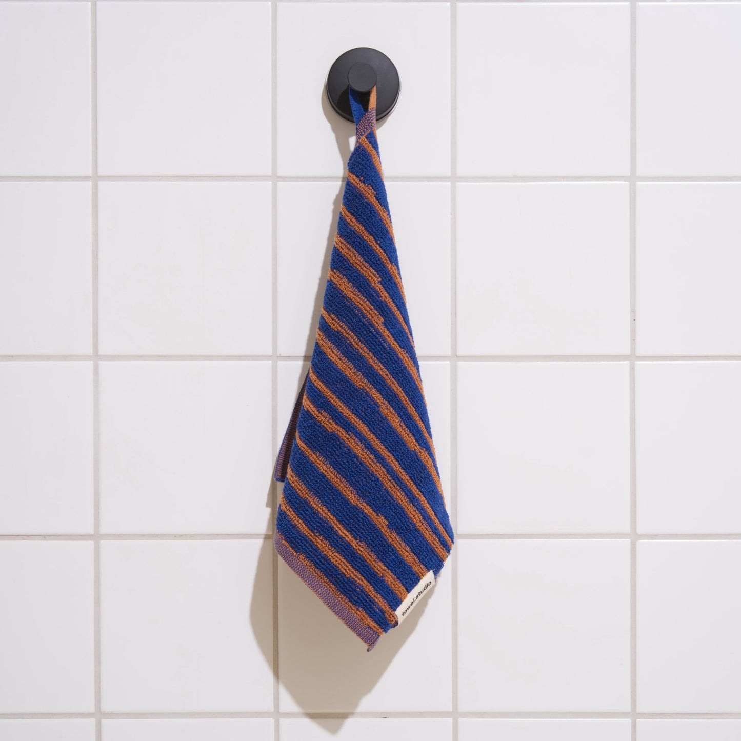 Striped organic cotton towel