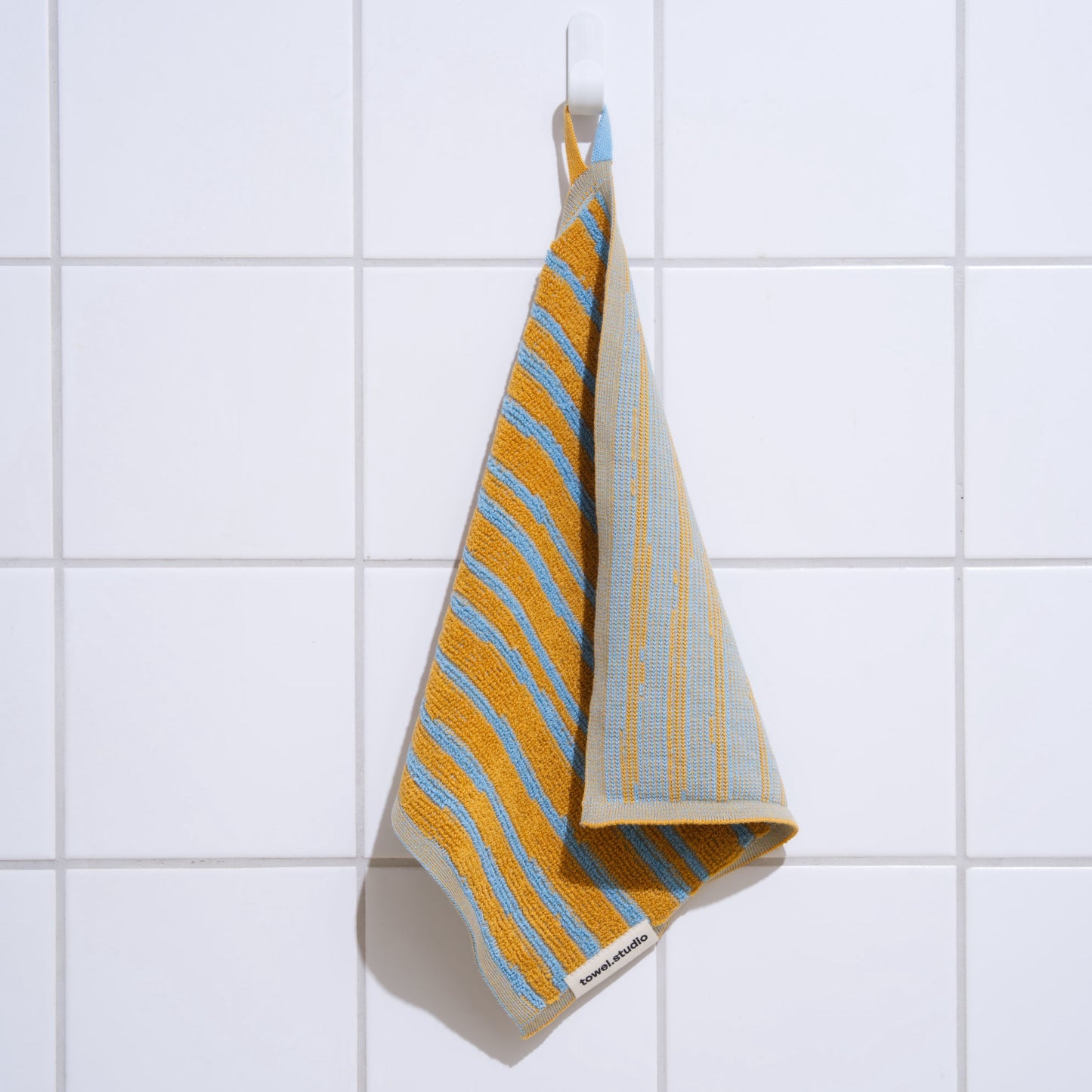 Striped organic cotton towel
