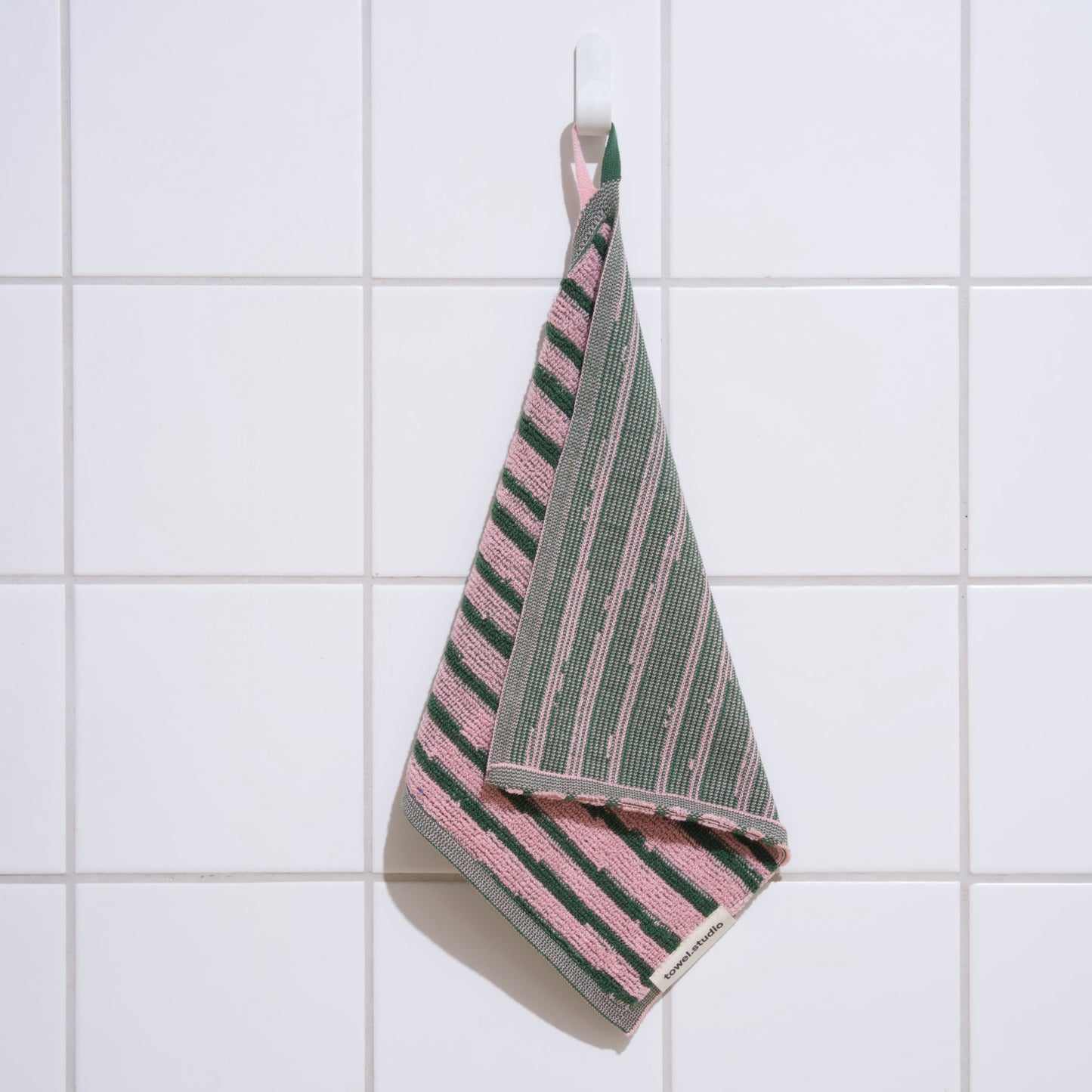 Striped organic cotton towel